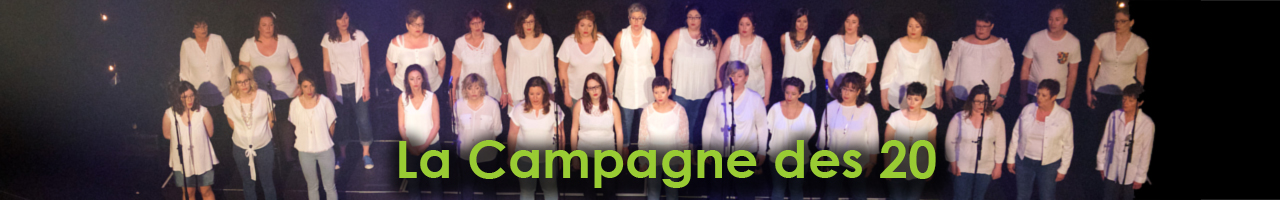 Bandeau Campagne des 20 Édition 2017 Le bandeau de la cinquième Campagne des 20 d'Éclipse - le groupe vocal